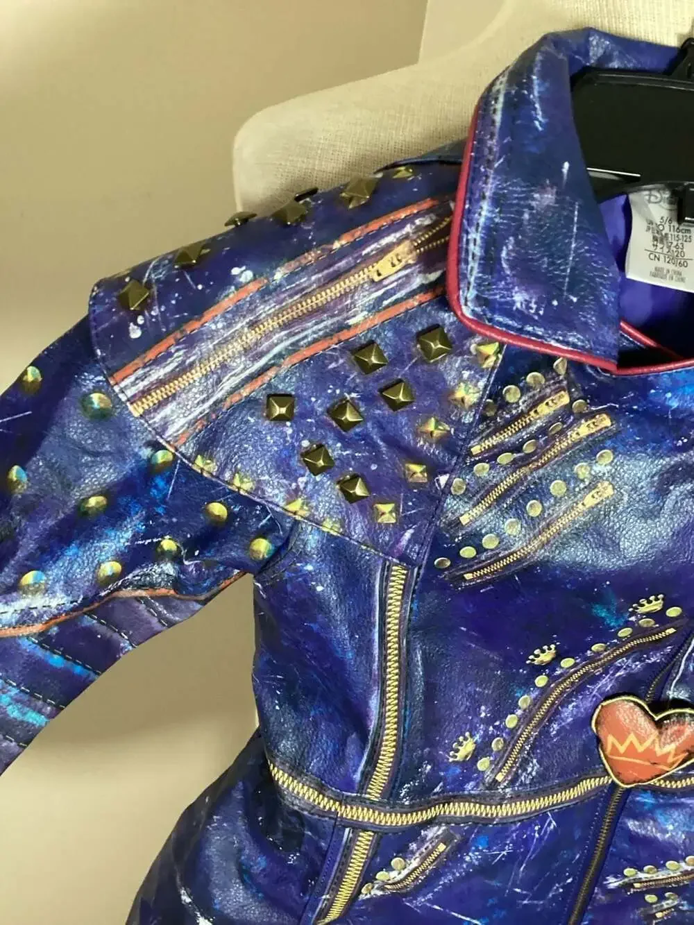 Disney Descendants 2 Evie Faux Leather Costume Jacket